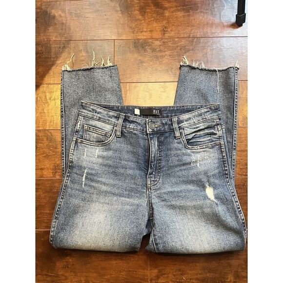 Kut From The Kloth Reese Fab Ab Ankle Straight Leg High Rise Size 4 - Picture 1 of 8